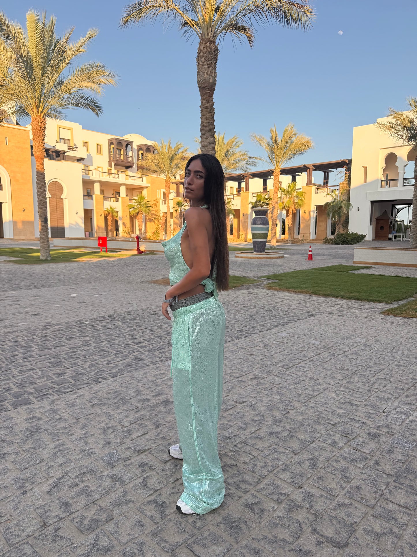 Mint Shine Pants