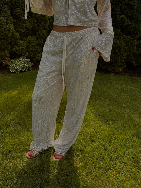 Golden Yellow Shine Pants