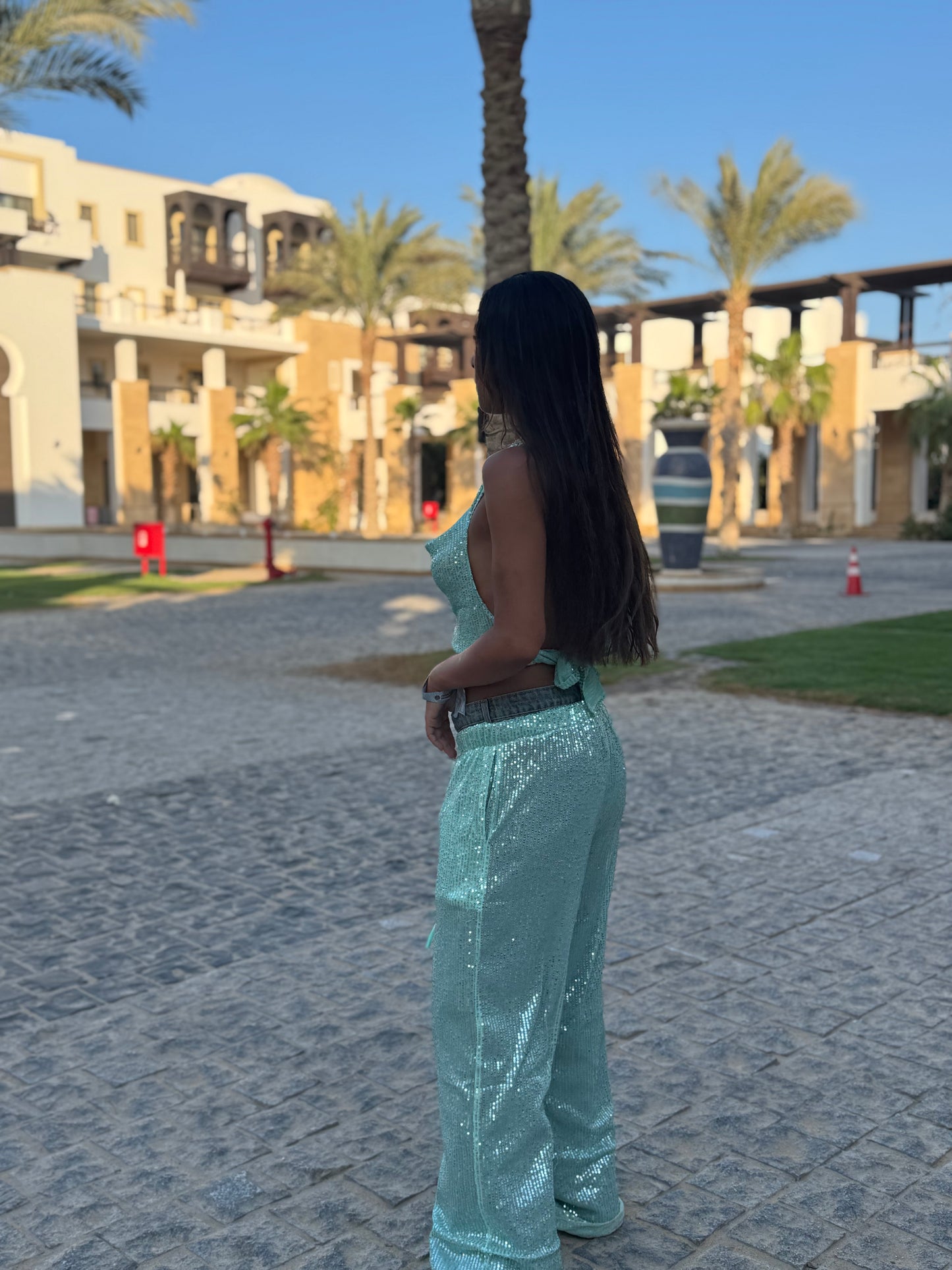 Mint Shine Pants