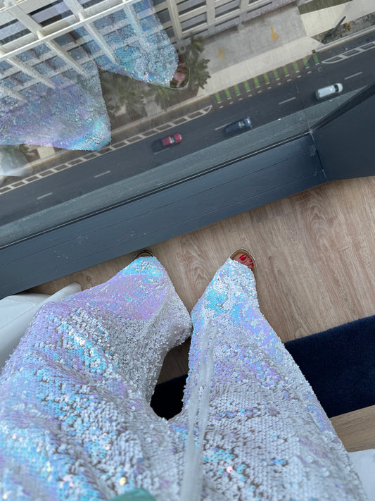 Pearl White Glam Pants