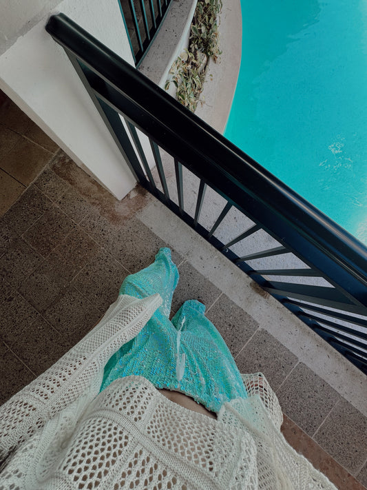 Mermaid Blue Glam Pants